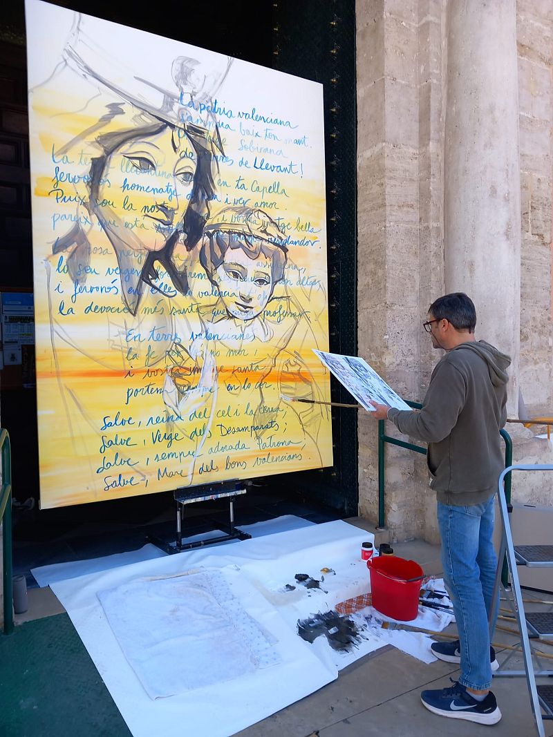 Un mural de la Vigen de los Desamparados 15/03/23 - escuchar ahora