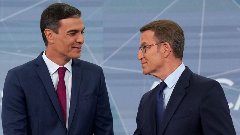 Dia de valoracions despr�s de l'�nic cara a cara entre el president S�nchez i Feij�o