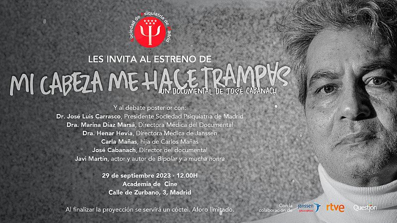 Mi gramo de locura - Documental de TVE "Mi cabeza me hace trampas" - 29/09/23 - Escuchar ahora