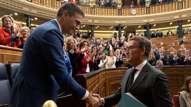24 horas - Feijóo al felicitar a Sánchez por su reelección: "Esto es una equivocación" - Escuchar ahora