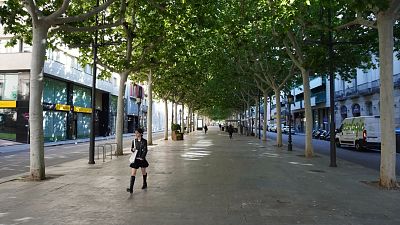 Les obres de la rambla de Ferran de Lleida entren a la segona fase, que aborda la vorera | Joana Sendra