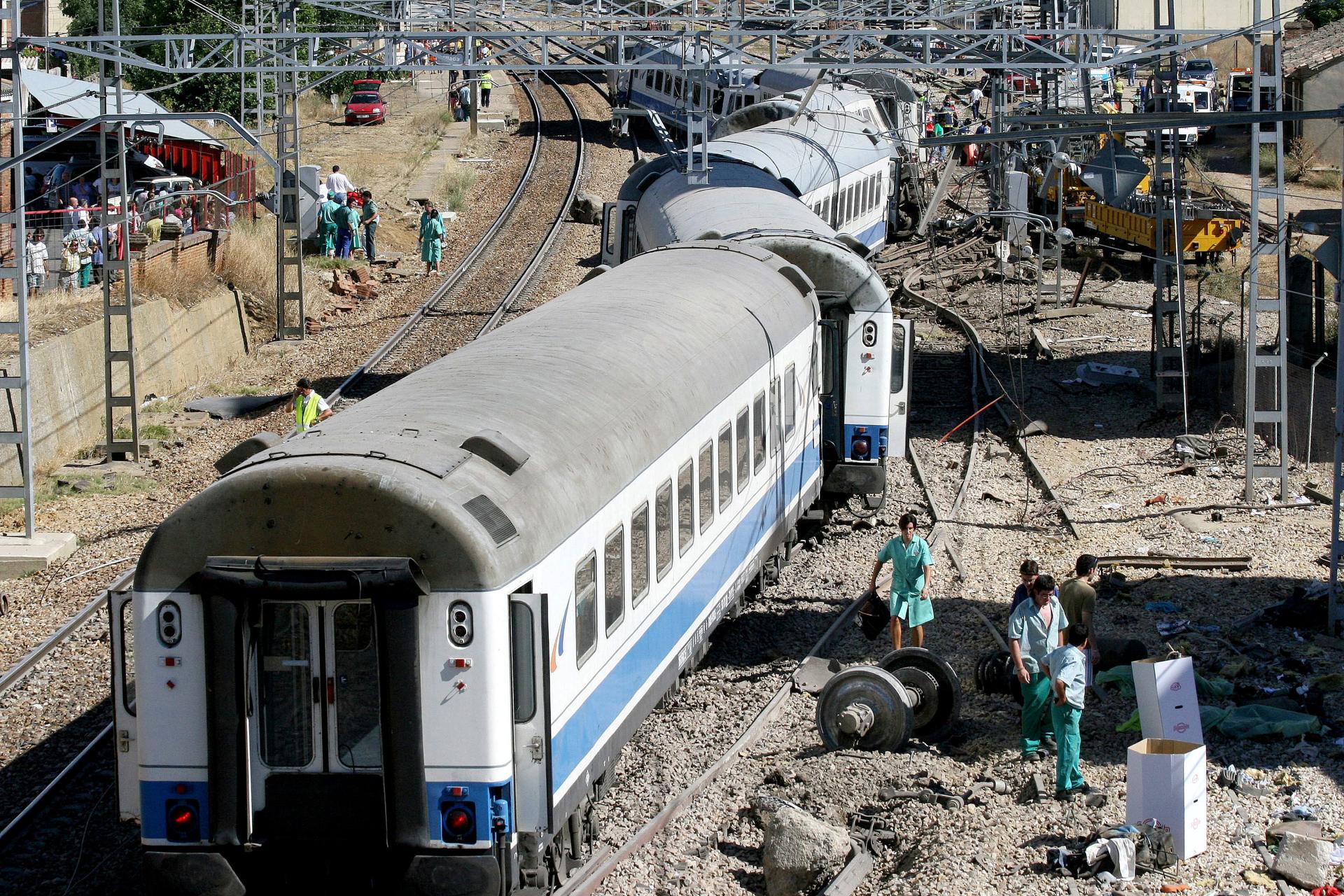 Descarrilamiento de un intercity en Palencia