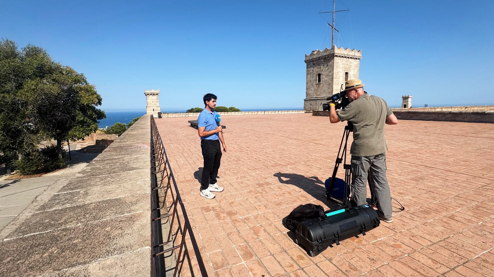 Desde el castillo de Montjuic (Barcelona).