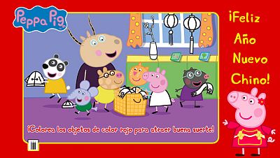 ¡Colorea y atrae a la buena suerte con Peppa!