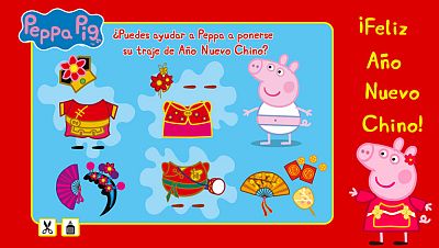 El traje de Peppa para el Año Nuevo Chino