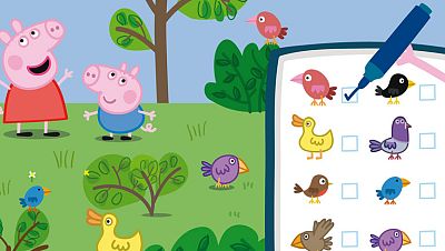 Encuentra los pajaritos con Peppa