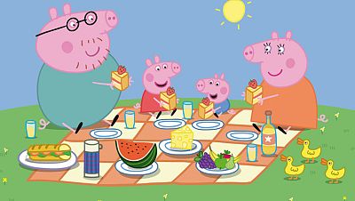 Encuentra la comida para el picnic de Peppa