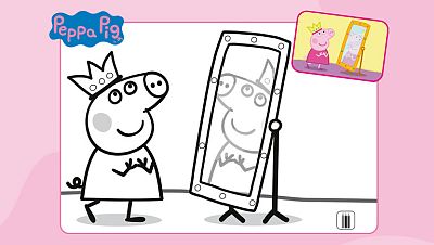 Colorea a Peppa en carnaval