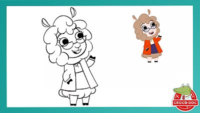 Colorea a la maestra