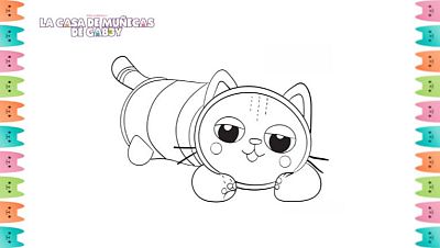 Colorea a Pillow Cat