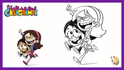 Colorea a Ronnie y Sid jugando