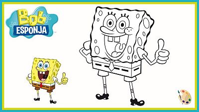 Colorea a Bob pulgar arriba