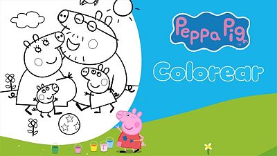 La familia Pig crece - Coloreable 1