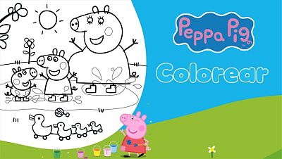 La familia Pig crece - Coloreable 2