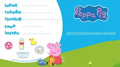 La familia Pig crece - Palabras desordenadas