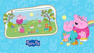 Encuentra los huevos de Pascua con Peppa