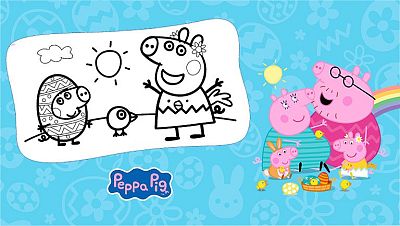 Tarjeta de Pascua de Peppa