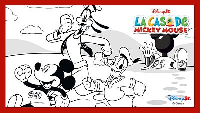 Colorea a Mickey, Goofy y Donald