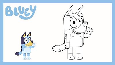 Colorea a Bluey