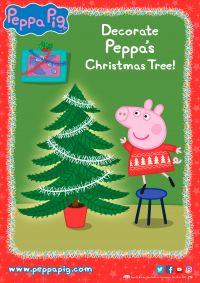 Ayuda a Peppa a decorar el árbol de Navidad