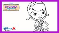 Colorea a Doc curando a Lambie