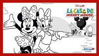 Colorea a Minnie y Daisy