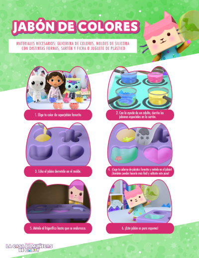 Jabón de colores
