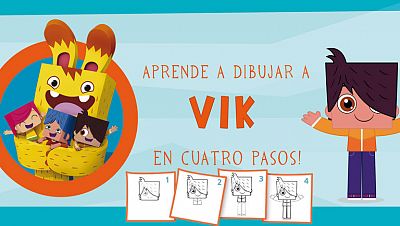 ¡Aprende a dibujar a Vik en 4 pasos!