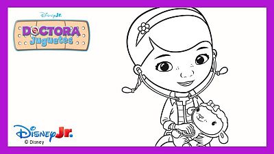 Colorea a Doc curando a Lambie