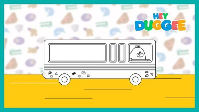 Colorea a Duggee en su autobús