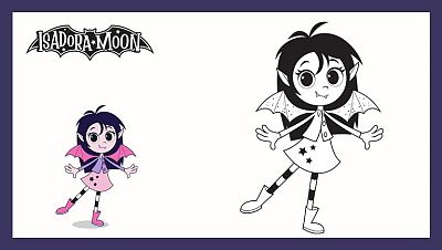 Colorea a Isadora bailando