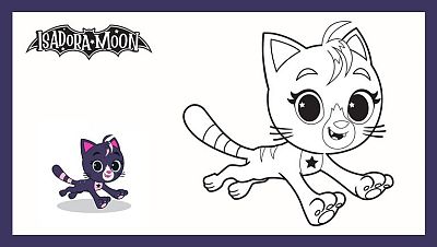 Colorea a Isadora-gato