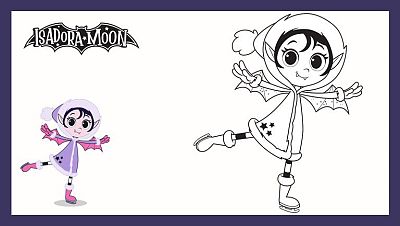 Colorea a Isadora, patinadora sobre hielo