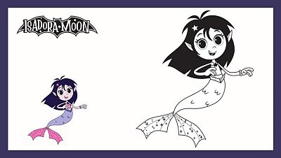 Colorea a Isadora, sirena