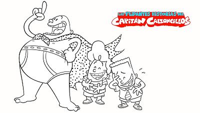 Colorea a Jorge, Berto y el Capitán Calzoncillos