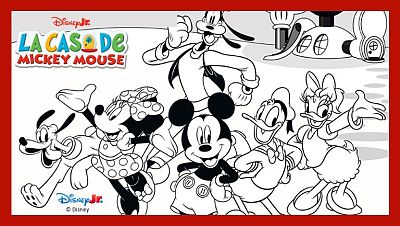 Colorea a tus amigos de La casa de Mickey Mouse