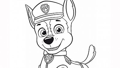 Dibujo para colorear de La Patrulla Canina: Rocky  Patrulla canina para  pintar, Dibujos, Colorear patrulla canina
