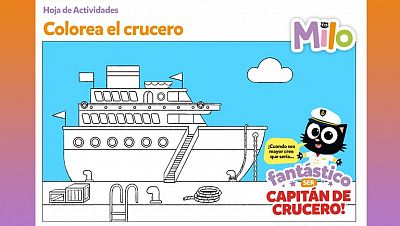 Colorea el crucero de Milo