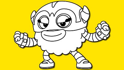 Colorea a Haha Superhéroe