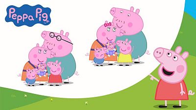 Familia Pig crece - Las 7 diferencias
