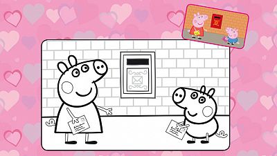 Peppa y George felicitan por San Valentín