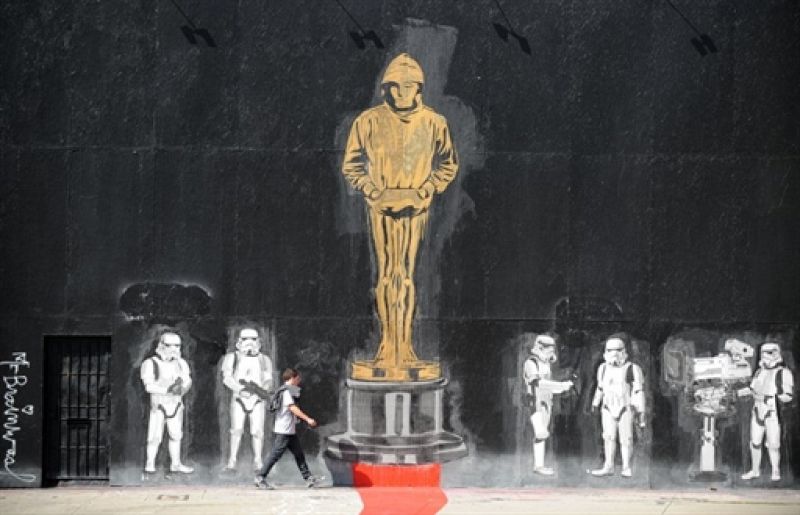 El grafitero britnico Banksy opta a un Oscar
