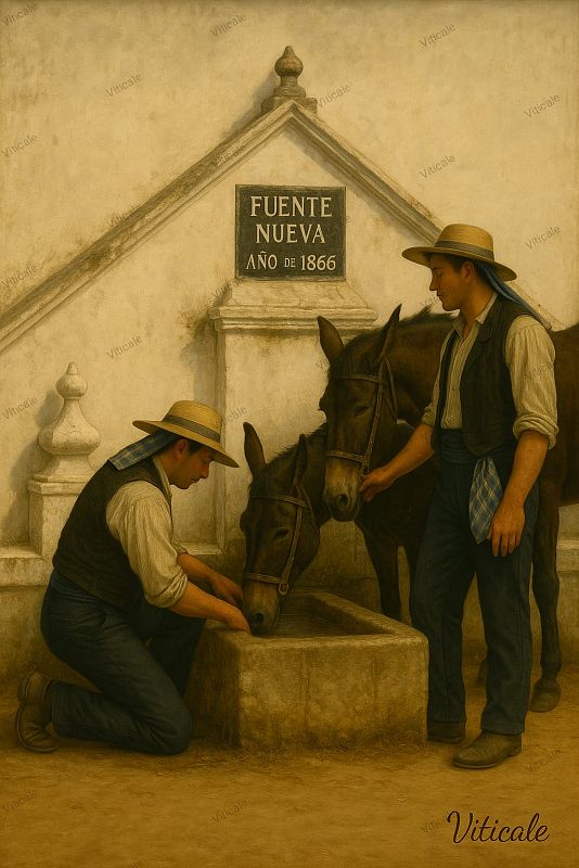 Hombres preparados para ir al campo. Usaban pantalón y chaleco de pana, además de la protectora faja alrededor de la cintura. Pañuelo bajo el sombrero
