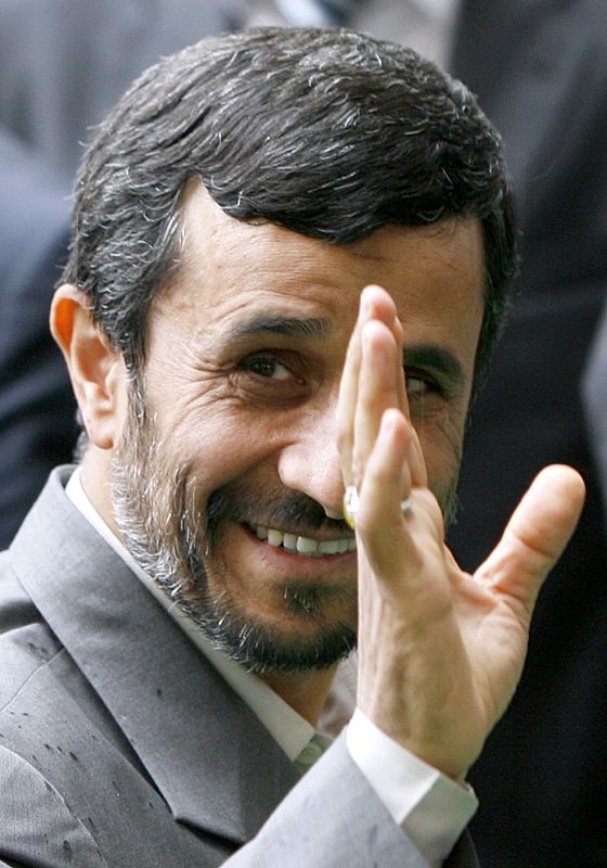 Iran's President Mahmoud Ahmadinejad arrives at a U.N. crisis summit on rising food prices at the FAO in Rome