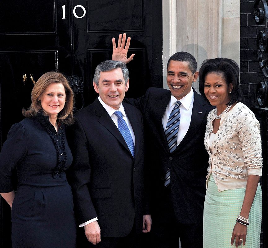 BARACK OBAMA SE REÚNE EN LONDRES CON GORDON BROWN