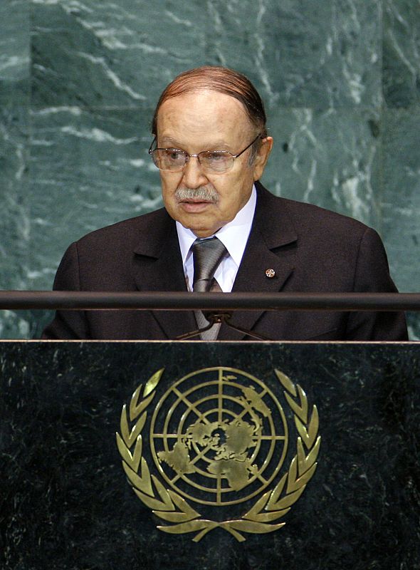 Algeria's President Bouteflika addresses the 64th United Nations General Assembly at the U.N. headquarters in New York
