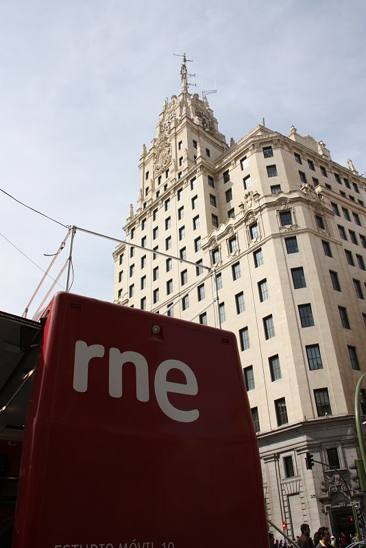 El edificio de Telefónica.