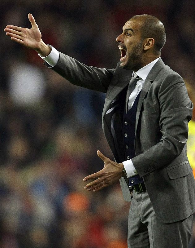 La serenidad que mostraba Guardiola el año pasado no ha sido tanta durante esta temporada.