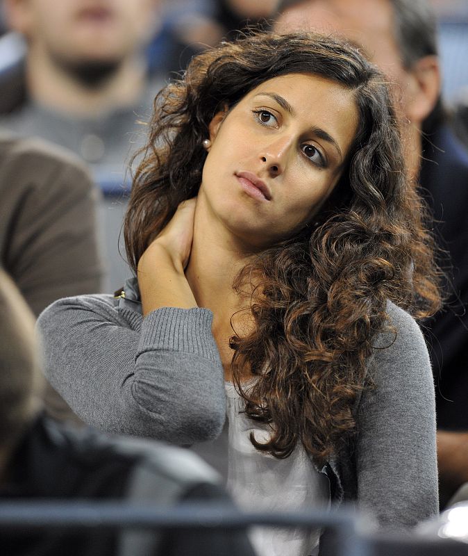 La novia del tenista Rafael Nadal, Xisca Perello, siguió el partido en Nueva York.