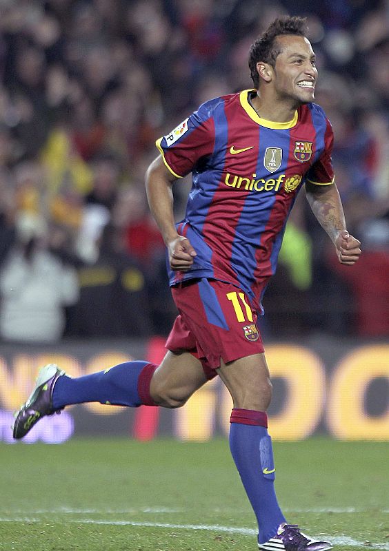 Jeffren puso el punto final con el quinto gol. El canterano marcó a los pocos minutos de salir por Pedro